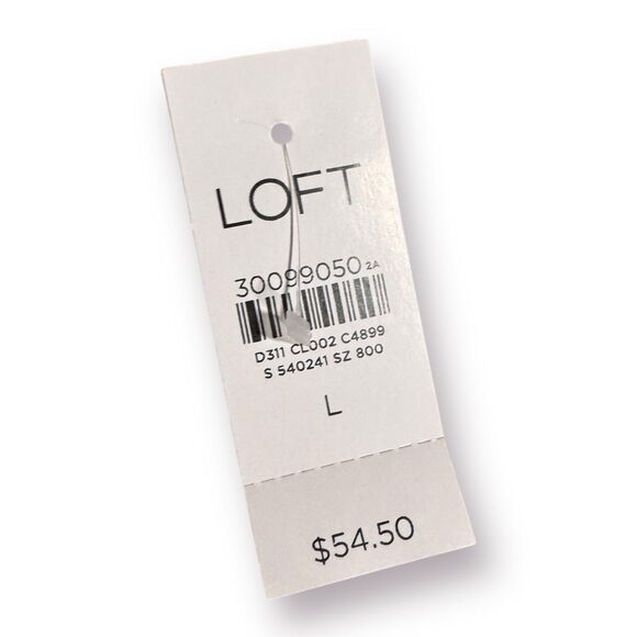 LOFT Floral Fairycore Flutter Sleeve Button Top Women's Blouse Size Large‎ BNWT - Picture 4 of 4